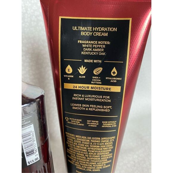 Bath and Body Works Men’s BOURBON 3 Piece Set - Picture 3 of 5